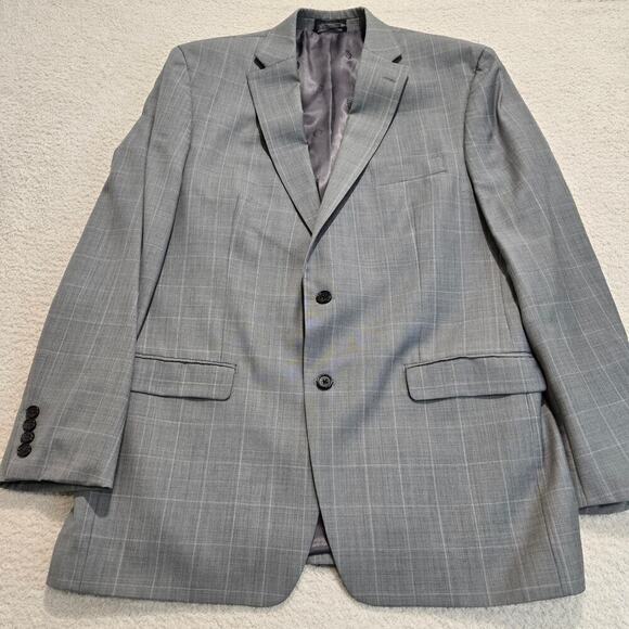 Lauren Ralph Lauren Other - Lauren Ralph Lauren Men's 44L Wool Windowpane Plaid Suit Jacket Sports Coat